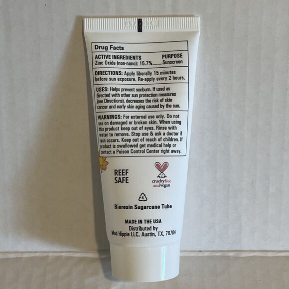 Mad Hippie Zinc Oxide Sunscreen Hydrating Facial SPF 25+ UVA/UVB Broad Spectrum - Picture 2 of 8